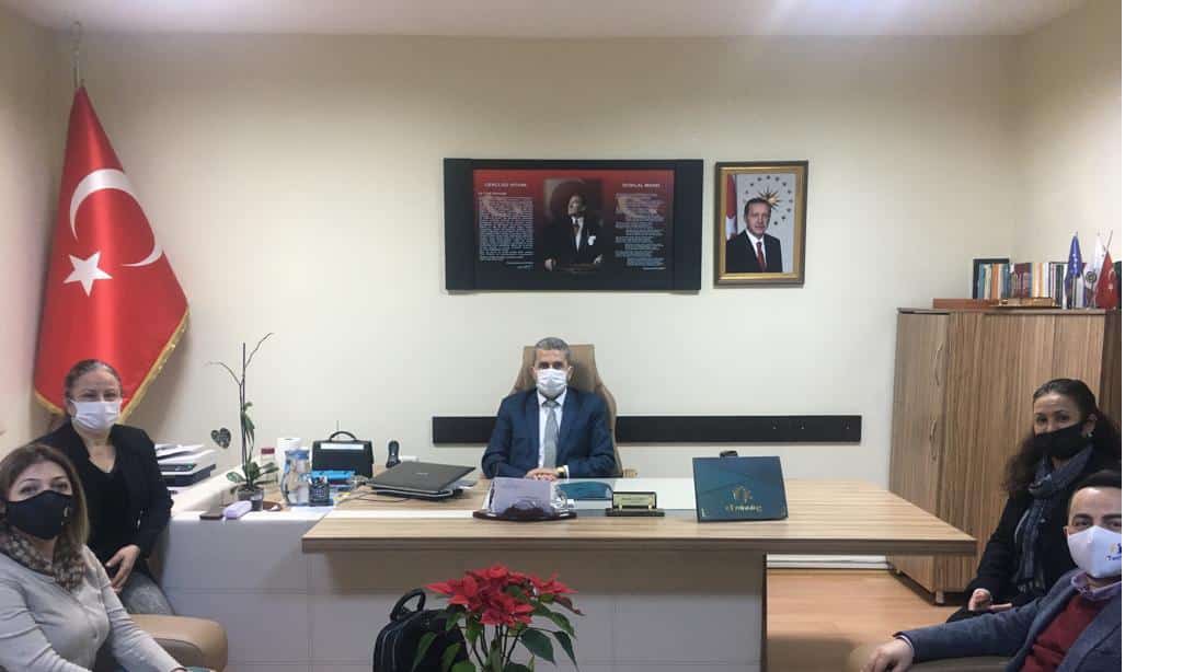 İlçe Müdürümüz Sayın Mustafa ÇALIŞKAN Başkanlığında eTwinning Proje Çalışmaları Hakkında Değerlendirme Toplantısı Yapıldı.